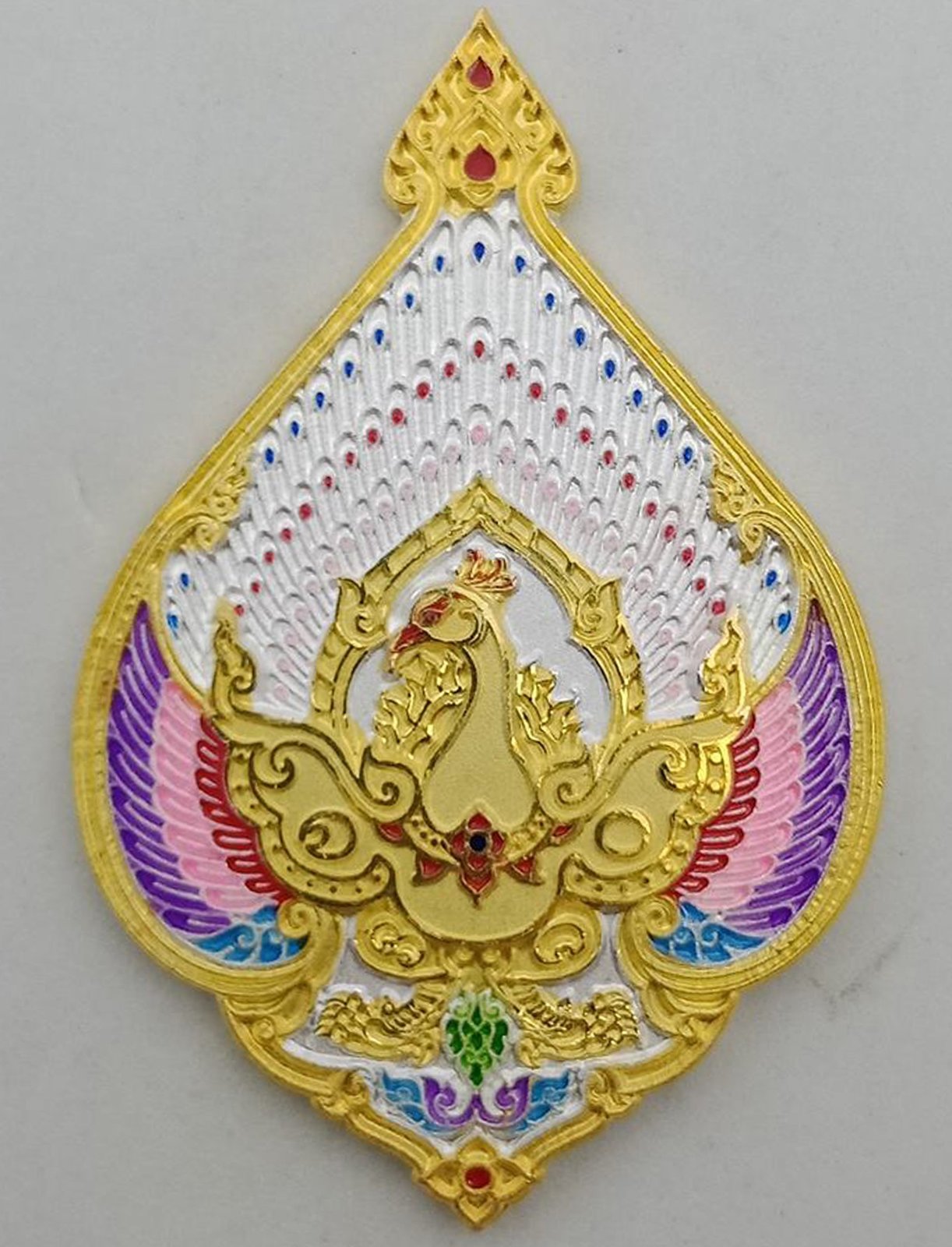 Thai Amulets Nok Yoong Tong Mahasedtee/Gold Peacock Millionaire Amulet
