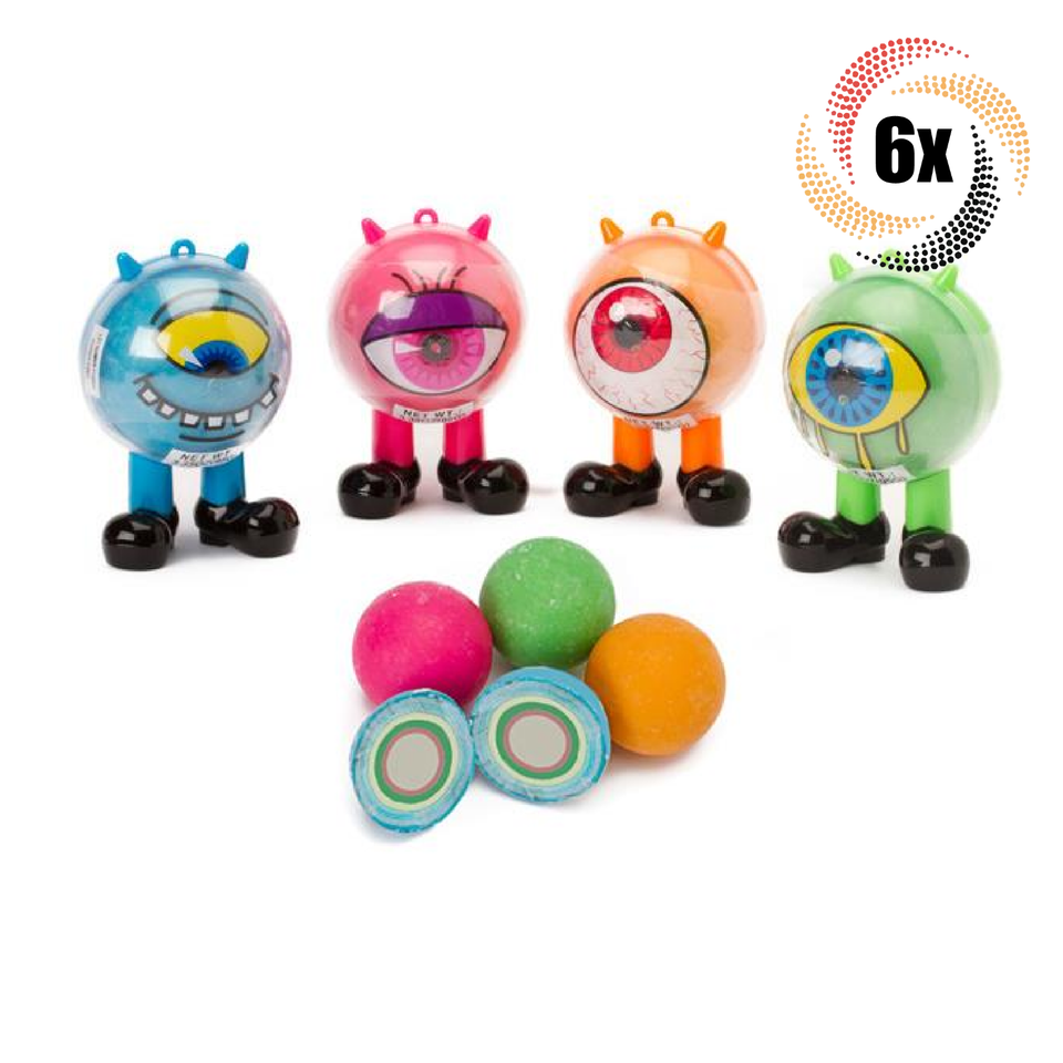 6x Monsters Kidsmania I.C.U. Cyclops Monster Jawbreakers Assorted Candy ... - $22.10