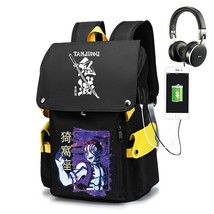 Demon Slayer Anime Backpack Boys Girls Kawaii Manga Schoolbag Oxford waterproof  - £43.34 GBP