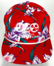 Edwards Pipeline Testing Hat-Snapback-Rope Bill-Metal Eyelets-Red Hawaii... - £21.96 GBP