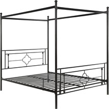 Black Queen Hosta Metal Canopy Bed By Homelegance. - $292.95