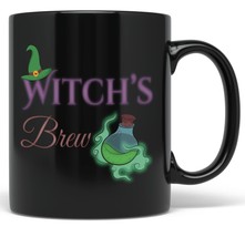PixiDoodle Witches Brew Coffee Mug - Fall Potion Bottles Halloween Witch Hat (11 - £20.37 GBP+