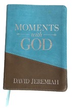 MOMENTS With GOD David Jeremiah Daily Devotional Leather Bound Gift-Ready - £8.47 GBP