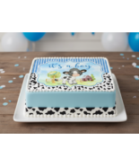 Cute It's A Boy! Cow Edible Image Theme Baby Shower Easy 2 Apply Cake To... - $16.14+