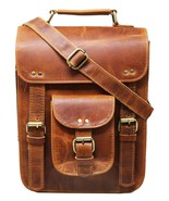 jaald Leather messenger bag shoulder bag cross body vintage satchel for ... - $58.00