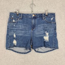 Joe&#39;s Jeans Women&#39;s Jean Shorts Distressed Mid Rise Vaneza W31 Medium Wash - $19.20