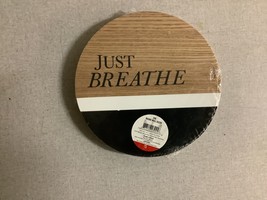 Just Breathe/ Hello Round Wall Decor 2PK - £8.72 GBP