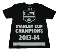 Los Angeles Kings Reebok NHL Stanley Cup Champions Large Hockey T-Shirt  - £15.97 GBP