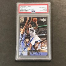 2009-10 Upper Deck #89 Rudy Gay Signed Card AUTO PSA Slabbed Grizzlies - £47.96 GBP