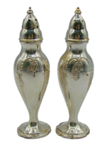 Salt and Pepper Shakers Silver Tone Made in USA #803 Regal MCM Glam Dinner Set 2 - £13.69 GBP