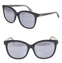 GUCCI 0082 Oversized Crystal Black Silver Mirrored Sunglasses GG0082SK Women - £181.02 GBP