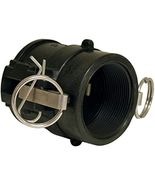 Apache 49030580 Part D Female Cam and Groove Adapter, Polypropylene, Bla... - $555.07 MXN