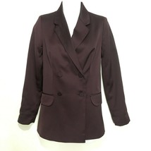 Topshop 0 Burgundy Fitted Double-Breasted Blazer NEW - £26.60 GBP