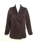 Topshop 0 Burgundy Fitted Double-Breasted Blazer NEW - £26.44 GBP