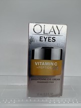 Olay Eyes Brightening Creme Vitamin C Peptide 24 Wrinkle Lines .5oz COMBINE SHIP - £9.58 GBP