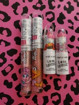 4pc Wet&#39;n Wild Sesame Street Elmo Abby Zoe Red Pink Lipstick &amp; Lip Gloss... - $21.78