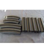 Lotto Di 56 Rail King MTH Treno Elettrico O Gauge Curvo Lungo Corto 10 I... - $176.71