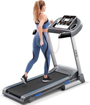 Umay Foldable Treadmill With Incline, Portable Treadmills For Home, Grey - £489.08 GBP