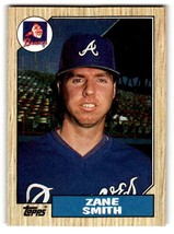 1987 Topps #544 Zane Smith    Atlanta Braves Baseball Cards EX/NM ID:53508 - £1.37 GBP