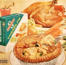 1958 Campbell&#39;s Soup Co Swanson Chicken Pot Pie Advertisement Dinners DWII14 - £23.20 GBP