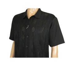 Men Silversilk 2pc walking leisure Matching Suit Italian woven knits 51016 Black image 6