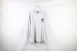 Vintage 90s Mens XL Heavyweight Notre Dame University Long Sleeve T-Shirt USA - $44.50