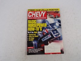 August 2001 Chevy High Performance Basic Horsepower How-To&#39;s Free Chevelle Poste - £10.38 GBP