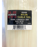 Morris Products 20096 Nylon Cable Ties, 28.75&quot;L, 0.5&quot;w ~ 250lbs Tensile ... - $74.72 CAD