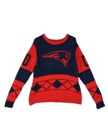 NFL Team Apparel NEW ENGLAND PATRIOTS Football Women&#39;s M Fuzzy Sweater, ... - $548.55 MXN