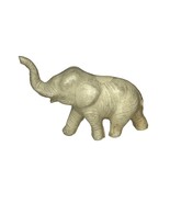 Vintage Miniature Resin Elephant Figurine Trunk Up Lucky Elephant Japan - $7.92