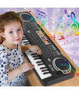Portable 61 Key Digital Music Piano Keyboard for Kids with Microphone Co... - £43.01 GBP