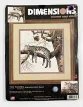 Dimensions Counted Cross Stitch Kit~Too Pooped~Wysocki 11x11&quot; Sleeping C... - £15.42 GBP