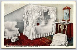 Martha Washington&#39;s Bedroom Mount Vernon Virginia VA  UNP WB Postcard K2 - £2.29 GBP
