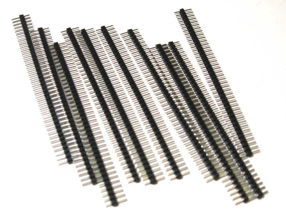 10x Electronics PCB Connector 1x40 Pin Single Row Male Male 2.0 Pitch (S... - $6.50