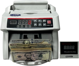 Advanced Money Counter Machine with UV/MG/DD/DBL/HLF/CHN Counterfeit Det... - $252.33