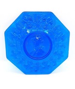 Cobalt Blue George Washington Portrait 7 3/4&quot; Glass Plate - $14.84