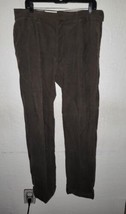 Polo Ralph Lauren Corduroy Pelted cuffed Pants 35X31 Made in USA Brown  - $32.01