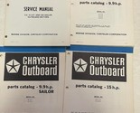 1980 1981 Chrysler Fuoribordo 9.9 15 250 Servizio Negozio Manual OEM Set... - $70.39