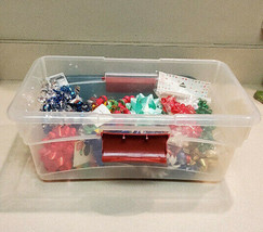 HPI, Inc. HOMZ Storage Container w/ Lid Filled w/ New Christmas Holiday ... - $14.80