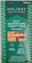 Suction Cup Variety Pack Hook 12 Count 1/2 to 3 Lb Hold Capacity Indoor Outdoor - £8.04 GBP