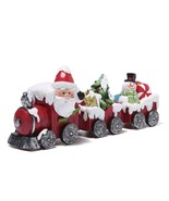 Christmas Train Decorations Xmas Train Figurines Winter Decor Handmade P... - £31.44 GBP