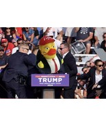 Blood Shot Ear President Trump Rubber Duck Assassination Collectible FIG... - $327.09 MXN