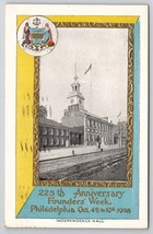Philadelphia PA 225th Anniversary Founders Week Independence Hall Postcard V30 - £10.31 GBP