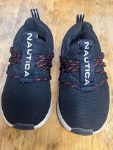 nautica navy blue kids tennis shoe size 12 unisex - £9.49 GBP