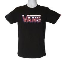 VANS Snow Covered Logo Black T Shirt Size Small - £19.84 GBP