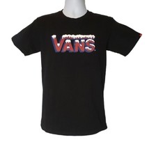 VANS Snow Covered Logo Black T Shirt Size Small - £19.90 GBP