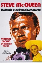 Thomas Crown Affair Steve McQueen Faye Dunaway German movie poster 18x24 poster - £23.58 GBP