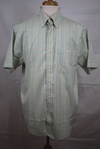 ORVIS Men&#39;s Short Sleeve Cotton Button Down Shirt size L - $19.79