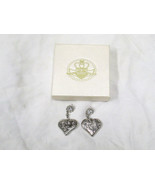 Kathy Van Zeeland silver tone earrings    Heart Shaped - $11.74 CAD