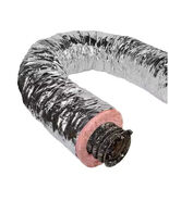 Master Flow 10 in 25 ft Insulated Flexible Air Duct Jacket HVAC Ventilat... - $1,625.19 MXN